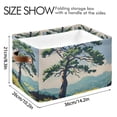 thumbnail image 4 of Yayeee Canvas Storage Basket with Handles for Shelves Fabric Bins Closet Organizer, Mounatin at Dawn, 4 of 8