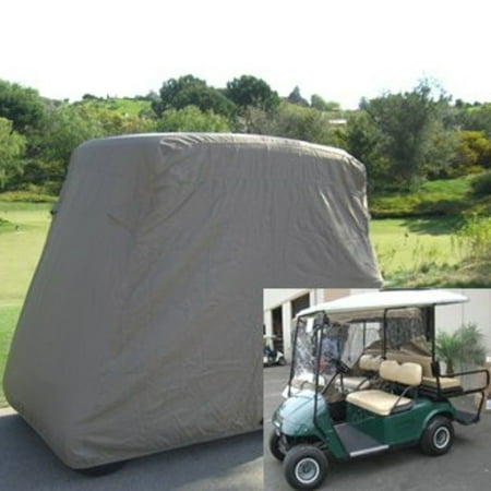 High Quality Waterproof 4 Passengers Car Detector Golf Cart Storage Cover For EZ Go Club Car Taupe for Passenger Car Club