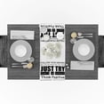 thumbnail image 3 of Positive Energy Text On White Background Table Runners For Wedding Party Decoration Modern Table Runner Home Kitchen Decor, 3 of 5