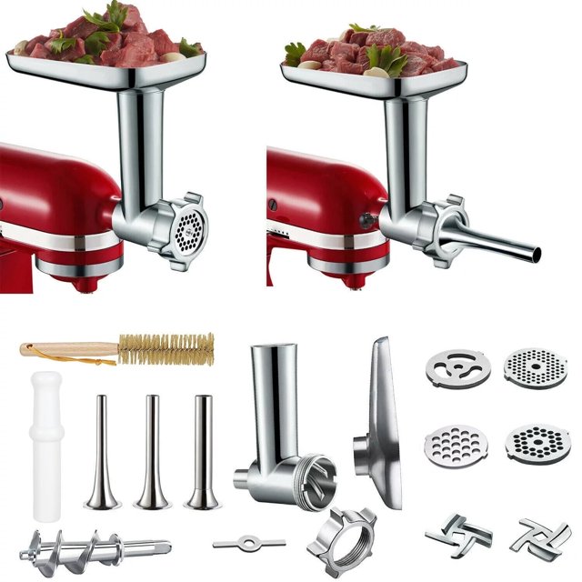 Accesorio de Moldeadora de Carne y Comida de Metal para Mezcladoras de Pie KitchenAid