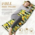 thumbnail image 5 of Gaeub Orange and Lemon Printed Long Body Pillowcase Envelope Closure 1 Pack Wrinkle for Night Sweats - 20x54 in, 5 of 8