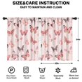 thumbnail image 2 of Blackout Kids Curtains,Pink Butterfly Pink Wings Pattern Childrens Insulated Curtains Set Of 2,Bedroom Essentials,Toddler Room Decor 42"x54", 2 of 5