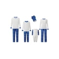 thumbnail image 4 of Christmas Family Pajamas Matching Set Solid Long Sleeve Top Pants Sleepwear, 4 of 10