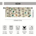 thumbnail image 3 of SPXUBZ White Green Polka Dot Window Valance Kitchen Curtain Valance Rod Pocket Home Decor, 3 of 5