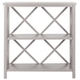 thumbnail image 3 of SAFAVIEH Liam Duo X-Back 2 Tier Open Bookcase, Quartz Grey, 3 of 5