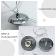 thumbnail image 4 of unbranded 10Ud Accesorios Para Colgante De Vidrio De Metal Plateada Para Hogar, 4 of 8