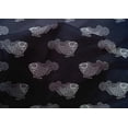thumbnail image 4 of oneOone Cotton Silk Fabric Fish Block Printed Fabric 1 Yard 42 Inch Wide, 4 of 4