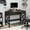 Black, variant on ChooChoo Computer Desk Study for Home Office, Modern Simple 40 Inches White Desk with Drawers