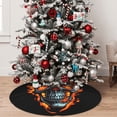 thumbnail image 5 of Picia Flame Metal Skull Print Christmas Tree Skirt , Christmas Tree Skirt Ornaments for Merry Christmas Holiday Party Decorations Indoor Outdoor-48", 5 of 7