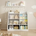 thumbnail image 4 of Miniyam 3-tier Bookshelf and Toy Organizer for Kids, White, 4 of 7