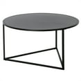 thumbnail image 4 of Henn&Hart Table Basse Ronde en Bronze Noir avec Plateau en Métal, 4 of 10