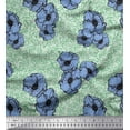 thumbnail image 1 of Soimoi Poly Georgette Fabric Anemone Floral Print Fabric by the Yard 52 Inch Wide, 1 of 4