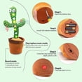 thumbnail image 4 of Juguetes de Cactus bailarín, Cactus parlante Que Repite lo Que Dices, Ideal para bebés y Toddlers, Divertidos y creativos Cactus eléctricos de Peluche para niños , Small Duck Juguete (Sin Batería), 4 of 8