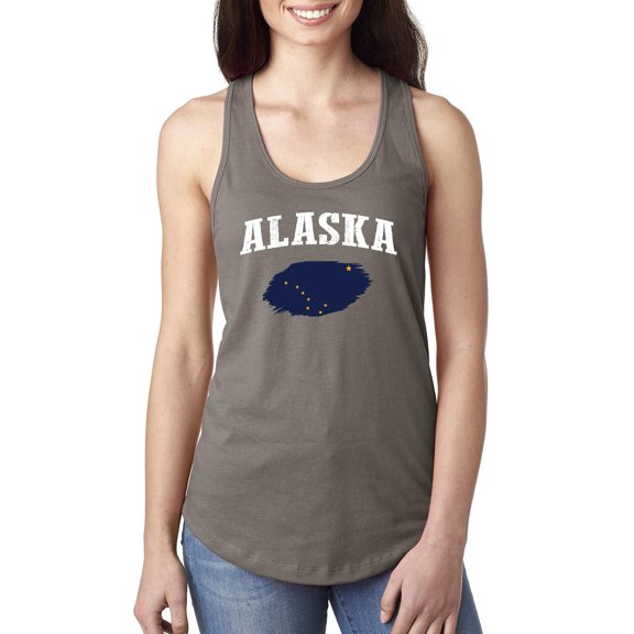 MmF - Women's Racerback Tank Top, up to Women Size 2XL - Alaska Flag