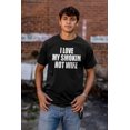 thumbnail image 3 of Love My Smokin Hot Wife Funny Spouse Men's Graphic T Shirt Tees Brisco Brands S, 3 of 3