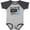 Heather and Navy, variant on Our Family Fights Together ALS Awareness Boys or Girls Baby Bodysuit