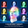 thumbnail image 2 of INSMART 7-Color LED Face Mask with Neck Set, 8 Modes Wireless Facial Care Device, Rechargeable Portable Skincare Tool, 2 of 5
