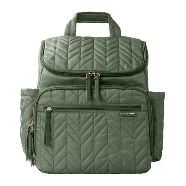 Skip Hop Forma Quilted Sage Diaper Backpack Bag for Parents