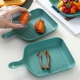 thumbnail image 6 of CGZQFEI Plastic Plates with Handles for Camping, Picnic, and Dinner Table. Reusable and Unbreakable Plates. Microwave Safe, Dishwasher Safe, Freezer Safe, BPA Free, 6 of 9
