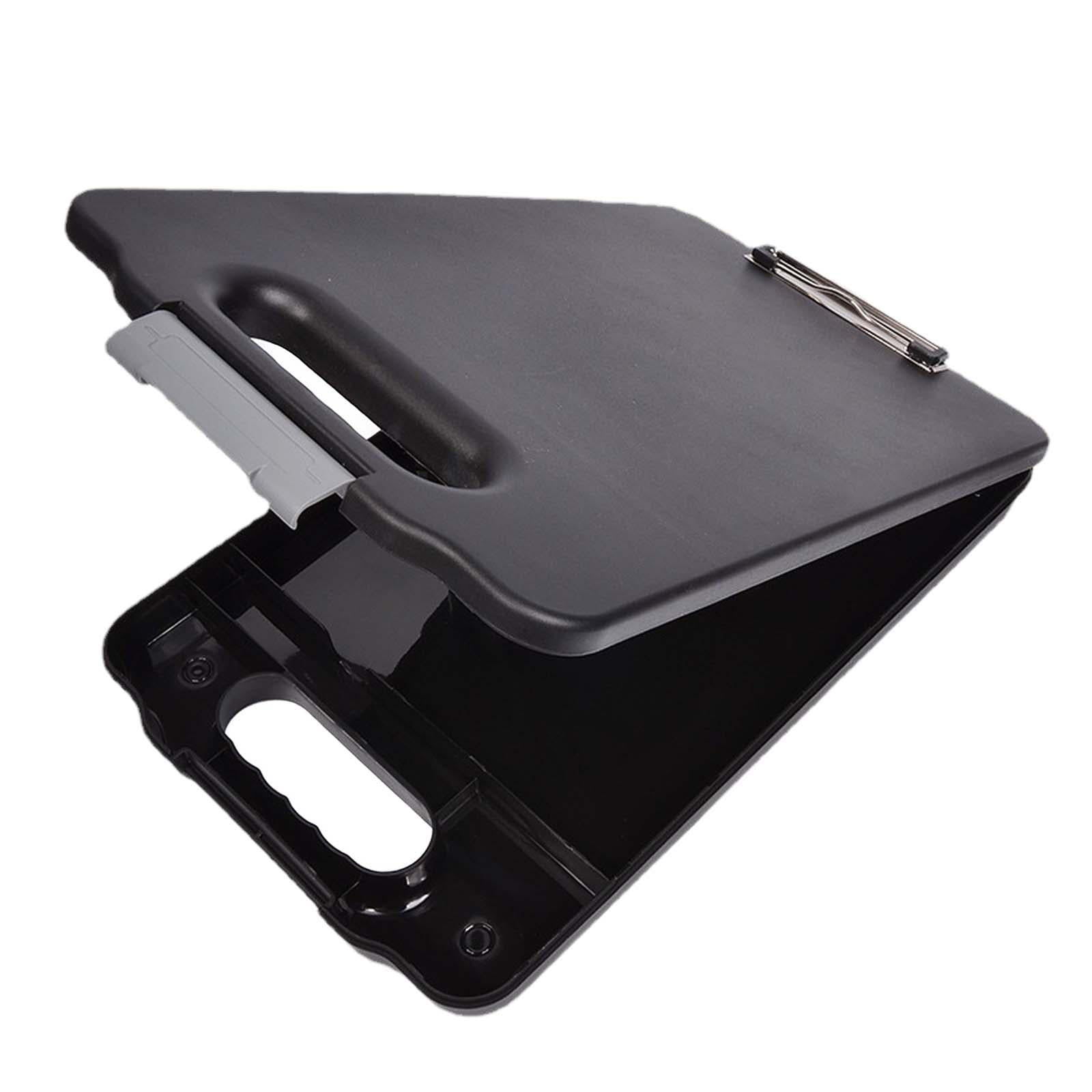 Colaxi Clipboard with Storage Document Case A4 Binder for Restaurant School Black