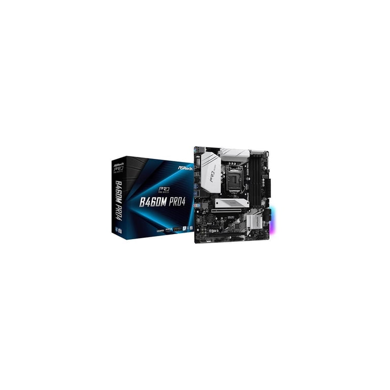 Asrock B460M Pro4 Lga 1200 Intel B460 Sata 6Gb/S Micro Atx Intel