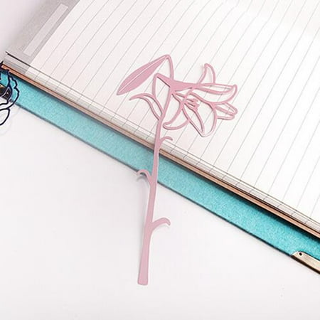 

WOXINDA Rose Flower Metal Bookmark Stainless Steel Valentine s Day Metal Bookmark Gift