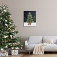 thumbnail image 3 of Stupell Industries Christmas Tree Snow Scene Holiday Painting Gallery Wrapped Canvas Art Print Wall Art, 24 x 30, 3 of 8