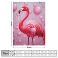 thumbnail image 4 of ARISTURING Flamingo Blanket Flamingo Gifts for Girl Men Flamingo Throw Blanket for Couch Sofa Bed Soft Warm Flannel for Kids adults, 4 of 6