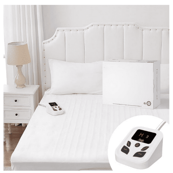 Heated Mattress Pad Full Size with 10 Heated Settings | Electric Mattress Pad Bed Warmer 54"x75" | Auto Shut Off 1-9 Hours| Fit Up to 15 Inch Deep Pocket | Machine Washable