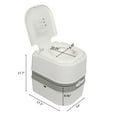 thumbnail image 2 of 24L Portable Removable Flush Toilet Porcelain White, 2 of 13