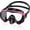 Black-pink, variant on Swimming goggles with nose mask, anti fog transparent diving goggles, wide-angle view without blur, suitable for both men and women