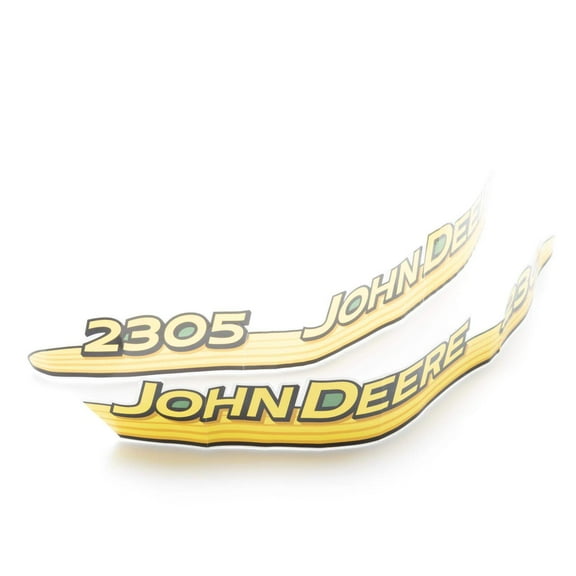 John Deere Hood Trim Decal Set - LVU801815 LVU801816 - 2305