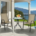 thumbnail image 3 of Costway Set of 6 Patio Stackable Dining Chairs Armrest Garden Deck Brown, 3 of 9