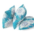 thumbnail image 2 of Sunflower Indoor/Outdoor Pillow in Blue White 16x16, 2 of 5