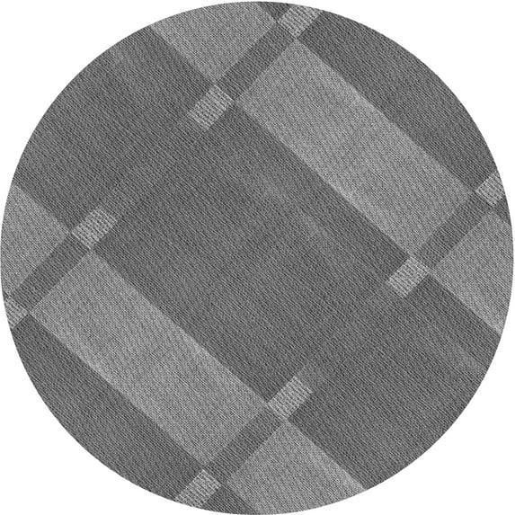 Ahgly Company Indoor Round Patterned Gray Dolphin Gray Area Rugs, 8' Round