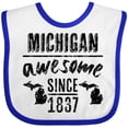 thumbnail image 3 of Inktastic Michigan Awesome Since 1837 Boys or Girls Baby Bib, 3 of 4