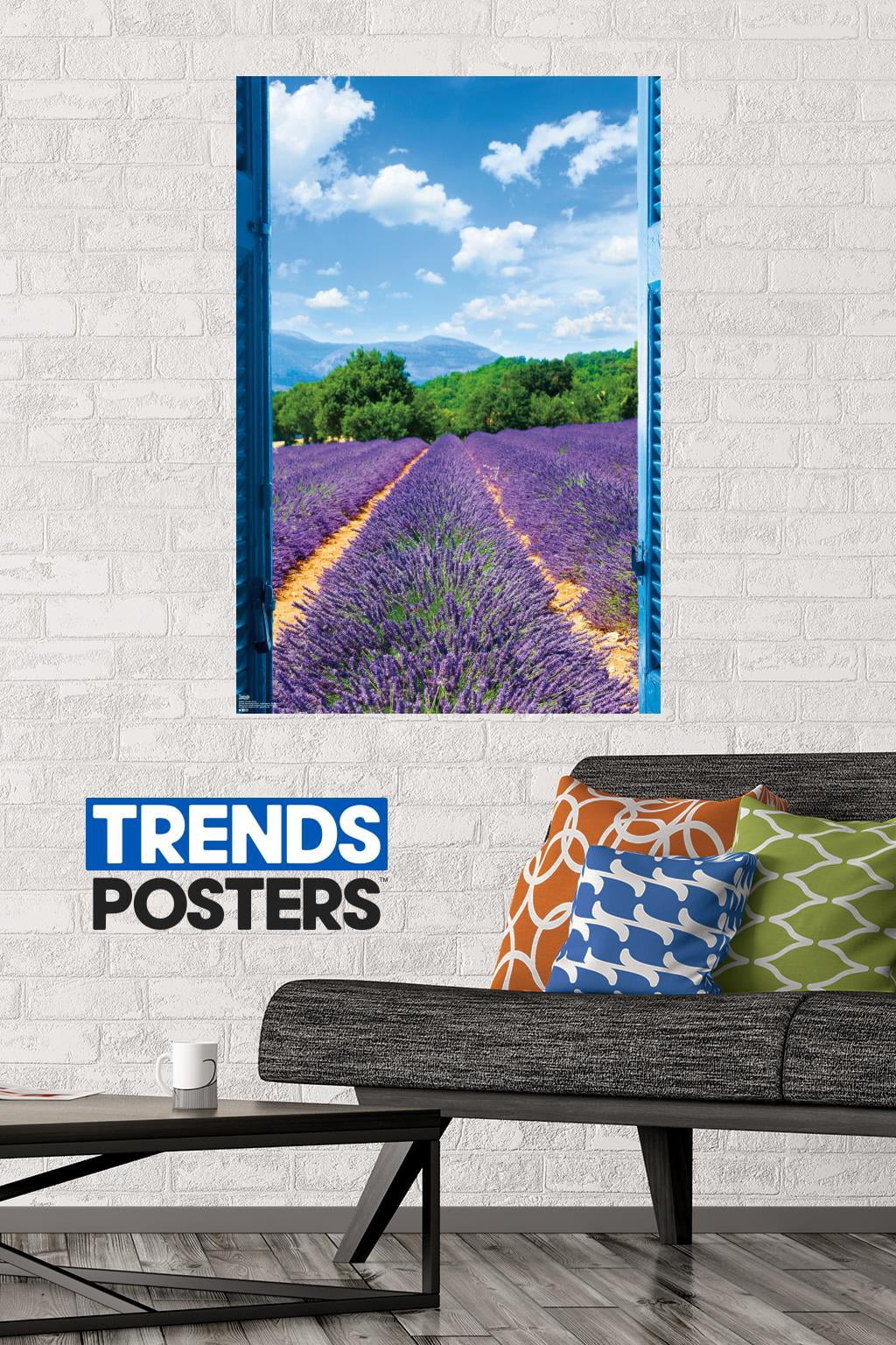 Lavender Field Wall Poster, 22.375" x 34"