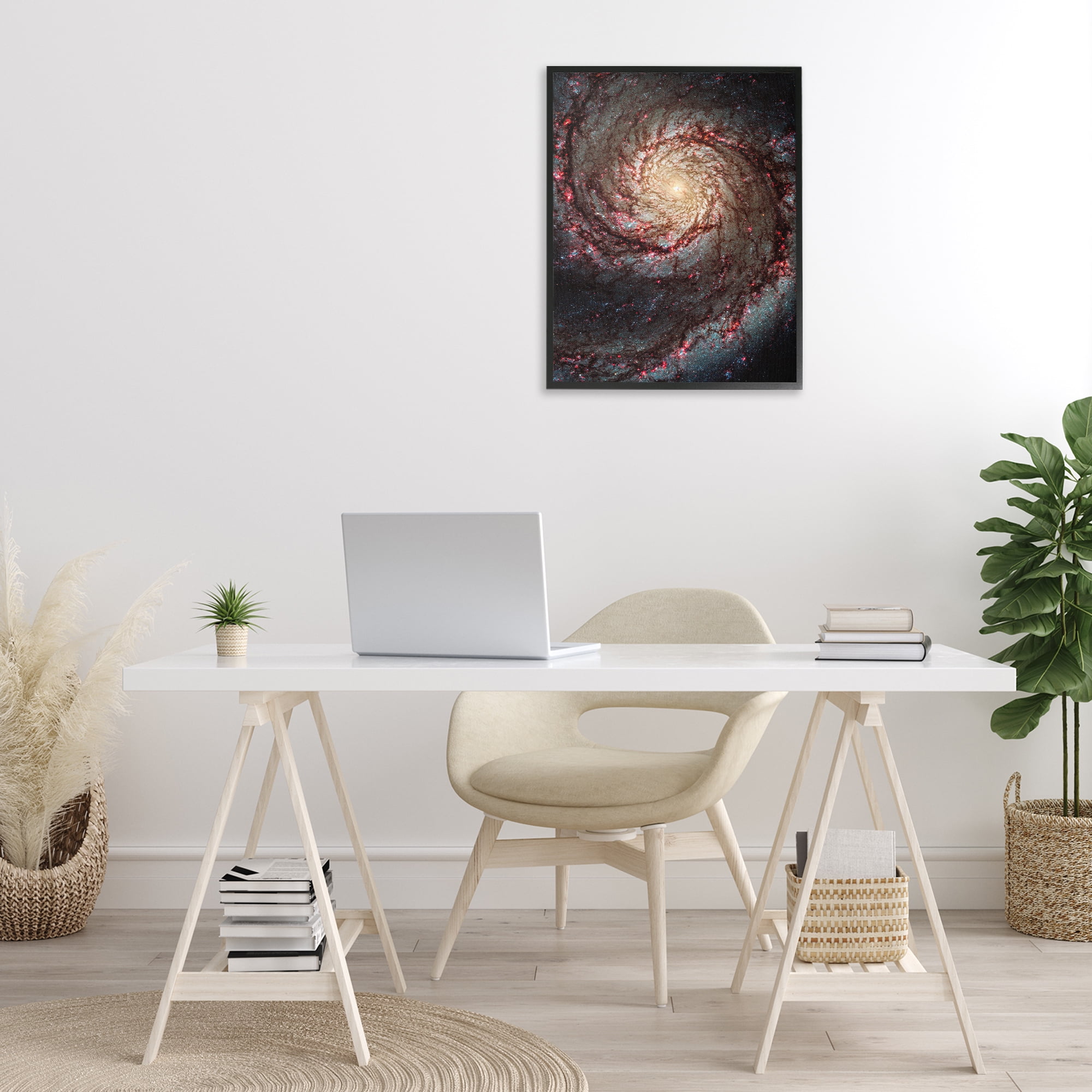 Stupell Industries Great Beyond Nebula Animals & Insects Photography Black Framed Art Print Wall Art, 24 x 30