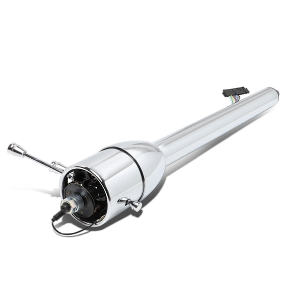 DNA Motoring SC-MT809-21828 For 1955 to 1959 Chevy GM Hot Rod Chrome 28" Long Tilt Manual Style Steering Floor Shifter 56 57 58