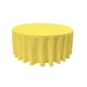 thumbnail image 1 of La Linen Mantel De Popelín De Poliéster Redondo De 120 Pulgadas, Color Amarillo Claro, 1 of 1