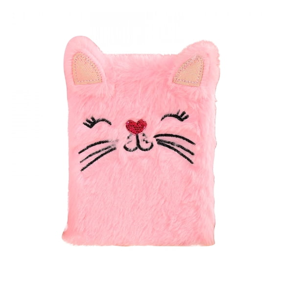 CCOCC Cute Cat Design Notebook for 6-8 Year Old-Gift-Ready Diary with Lock,Portable Size for Campus,Travel&Home,Creative Writing Journal(Pink/Blue/White)