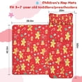 thumbnail image 5 of Red Christmas Gingerbread Man Pattern Toddler Nap Mats for Kids Preschool,50"x20" Sleeping Mat Bag or Kids,Toddler Sleeping Bag,Toddler Nap Mat or Daycare, 5 of 6