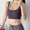 Gray, variant on YHAJDS Basic Undershirt Tanks Women Solid Color Round Neck Spaghetti Strap Fitted Layering Cami Shirt