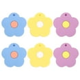 thumbnail image 1 of 6 Pcs Couvre-Clés Fleur en Silicone Capuchons de Clé Protecteurs de Clés, 1 of 9