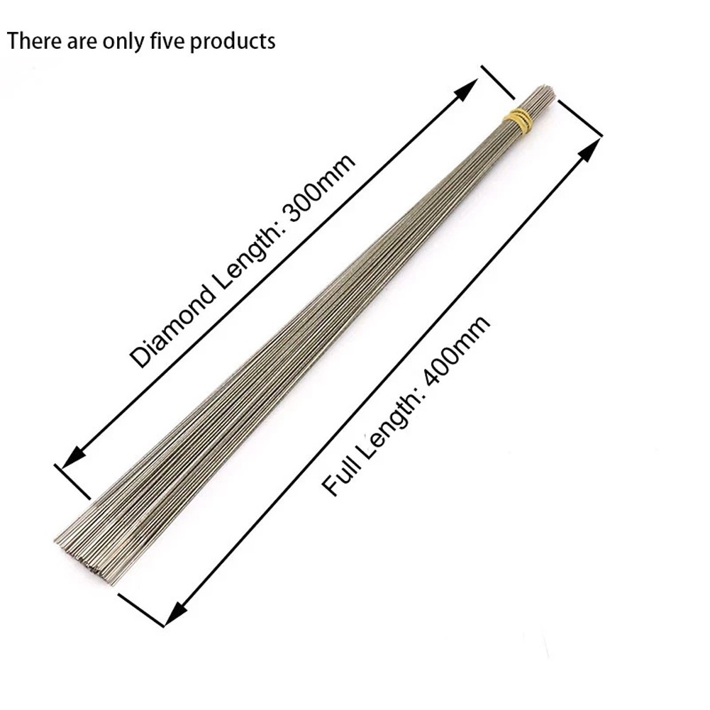 5Pcs 400Mm Diamond Wire Saw Blade Saw Rods For Cutting Jade Metal
