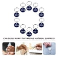 BESTYASH 1Pack Blue Metal for Storage Key Ring Labels - Walmart.com