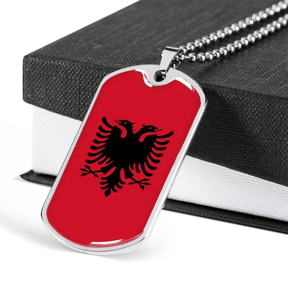 2pc/lot Albania flag necklace Keychain Key ring Kosovo Albanie bag