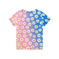 thumbnail image 6 of Cute Summer Tops for Kids Girls Size 7 Soft Casual Short Sleeve Crew Neck Girls Shirts Funny Daisy Graphic Tees Girls Fashion Tunic Tops Dark Blue 7-8 Years, 6 of 6