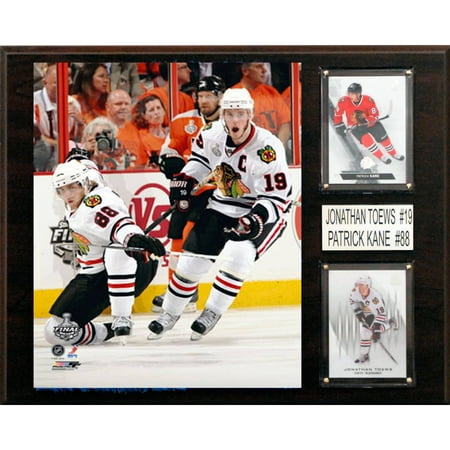 - C&I Collectables NHL 12x15 Patrick Kane, Jonathan Toews Chicago Blackhawks Player Plaque