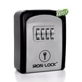 thumbnail image 1 of Caja de Bloqueo Iron Lock Negra con Combinación de 4 Dígitos y Capacidad para 5 Llaves Impermeable p, 1 of 7